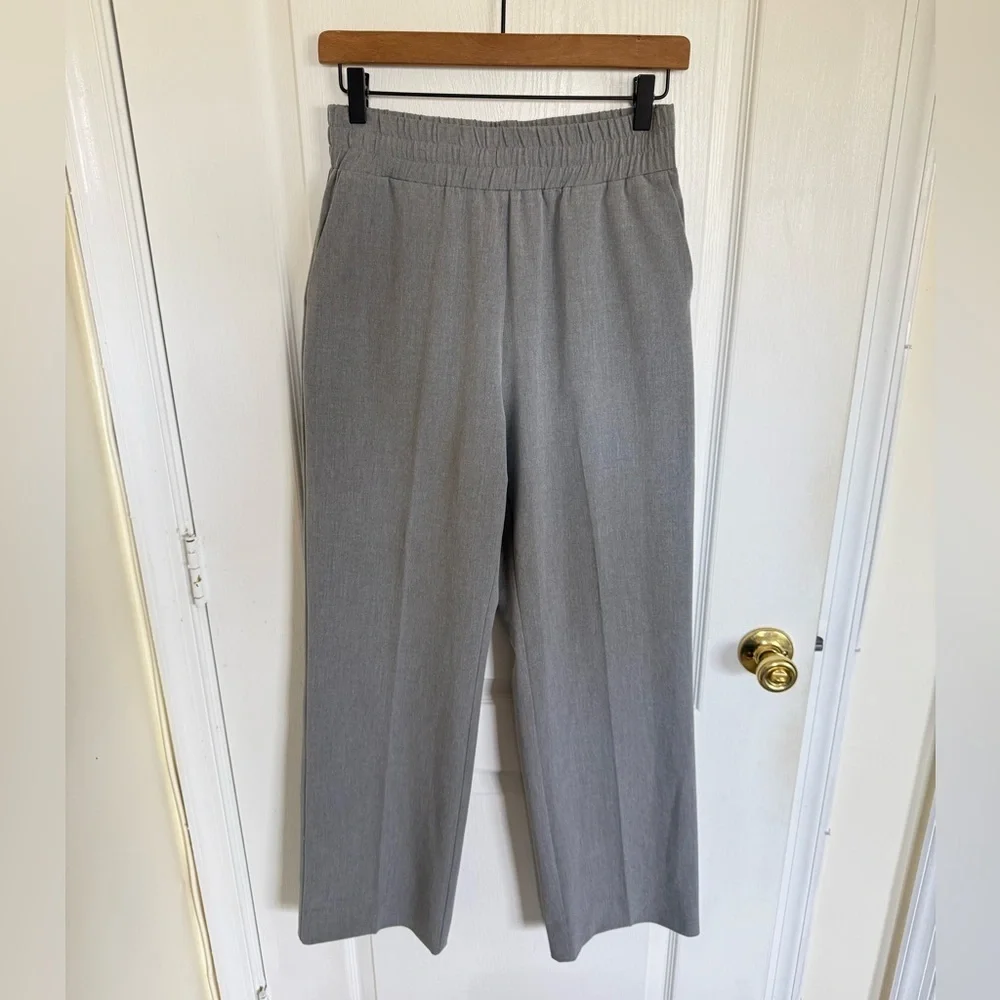 Favorite Daughter Pull On Wide Leg Pant Frost Grey